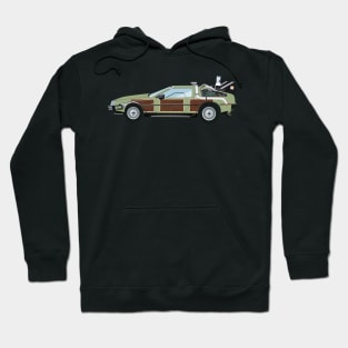 BTTF Delorean Family Truckster - Lou Glutz Motors Hoodie